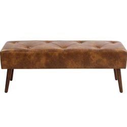 OBO Leather Bench Opened Box Put Together Lightly Used