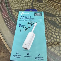 TP-LINK USB TYPE C RJ45 Gigabit Adaptor 