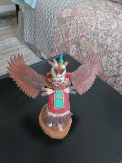 Harrison Naha Signed Hopi Eagle Kachina Doll - Hand Carved - $225 Port Saint Lucie
