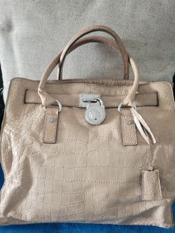 MK large tan purse shoulder bag
