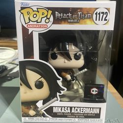 Funko Pop Animation Attack On Titan #1172 Mikasa Ackermann Chalice Collectibles Exclusive