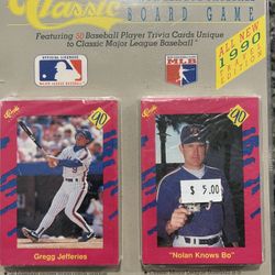 Classic 1990 MLB Trivia Board Game - Travel Edition