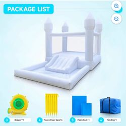 White Bounce House For Toddlers 