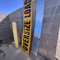 Oversize load foldable sign