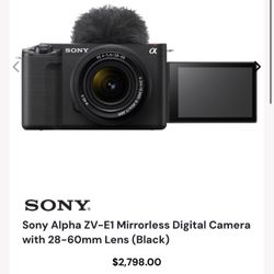 Sony ZV E1 Camera 