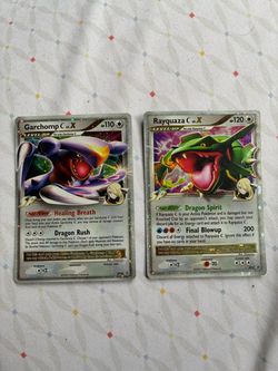 Garchomp and Rayquaza C lv. X Pokemon Cards