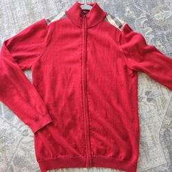 Boys Burberry zip up cardigan - 12Y