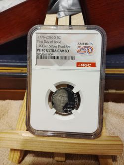2026 S Nickel PF70 Ultra Cameo First Day of Issue