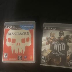 PS3 Resistance 3 & Army of Two
