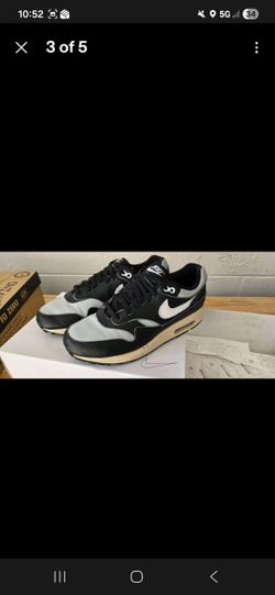 NIKE AIRMAX 1 By YOU BLACK SMOKE GREY -New  -With Box-