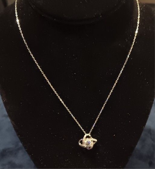 Moissanite Knot Pendant 1 Carat