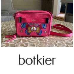Botkier custom hand-painted multi-zip cross body