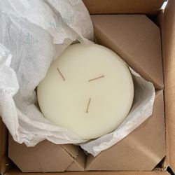RARE DISCONTINUED PartyLite 3 Wick Pillar Candle CITRUS BLOOM CITRONELLA - NEW! 