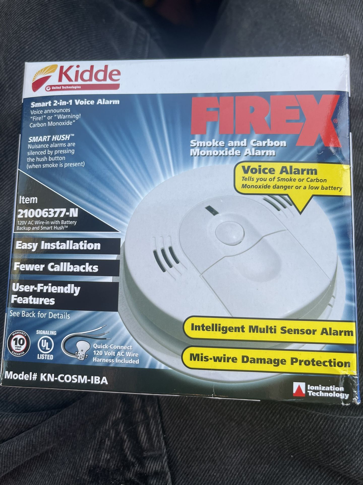 KIDDE FIREX SMOKE & CARBON MONOXIDE ALARM