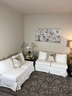 (FREE DELIVERY AND INSTALLATION!) Pottery Barn - Mitchell Gold + Bob Williams Loveseats