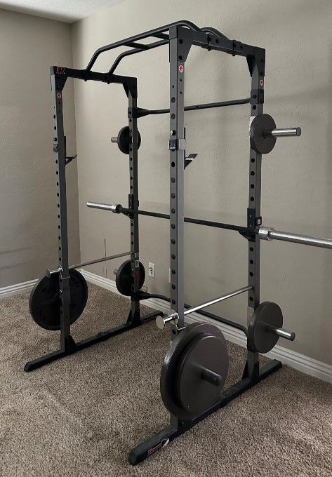 Squat Rack With Standard 1" Inch Bar Weights Not Included