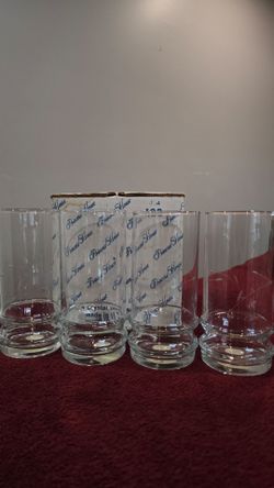 glasses NEW princess house crystal set $38