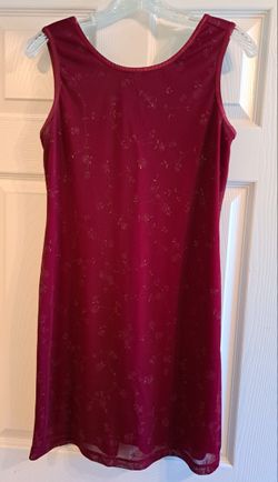 Woman's dress with flower overlay