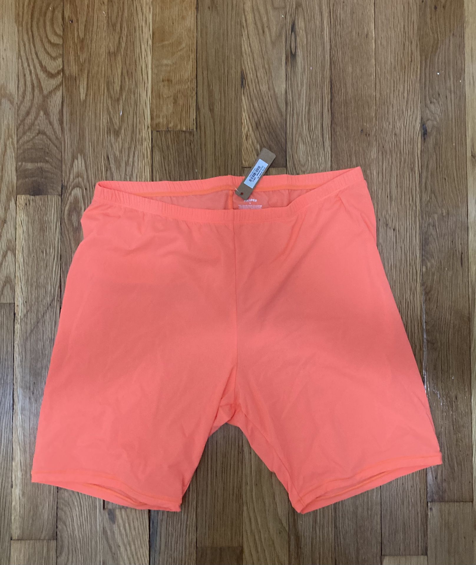 Skims Size Large Neon Orange fits everybody biker shorts limited edition women's