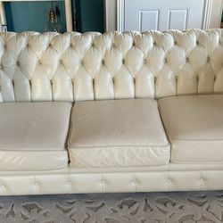 Large leather sofa