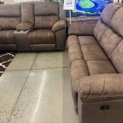 Reclining Sofa And Loveseat 