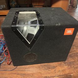 12” Sub With JBL Enclosure W/ Hifonics amp. Barely Used!!!