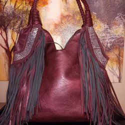 Red Fringe Purse 