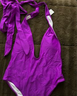 Purple bathing suit