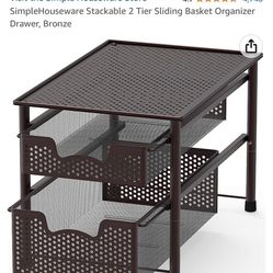 2 Tier Stackable Drawer Organizers