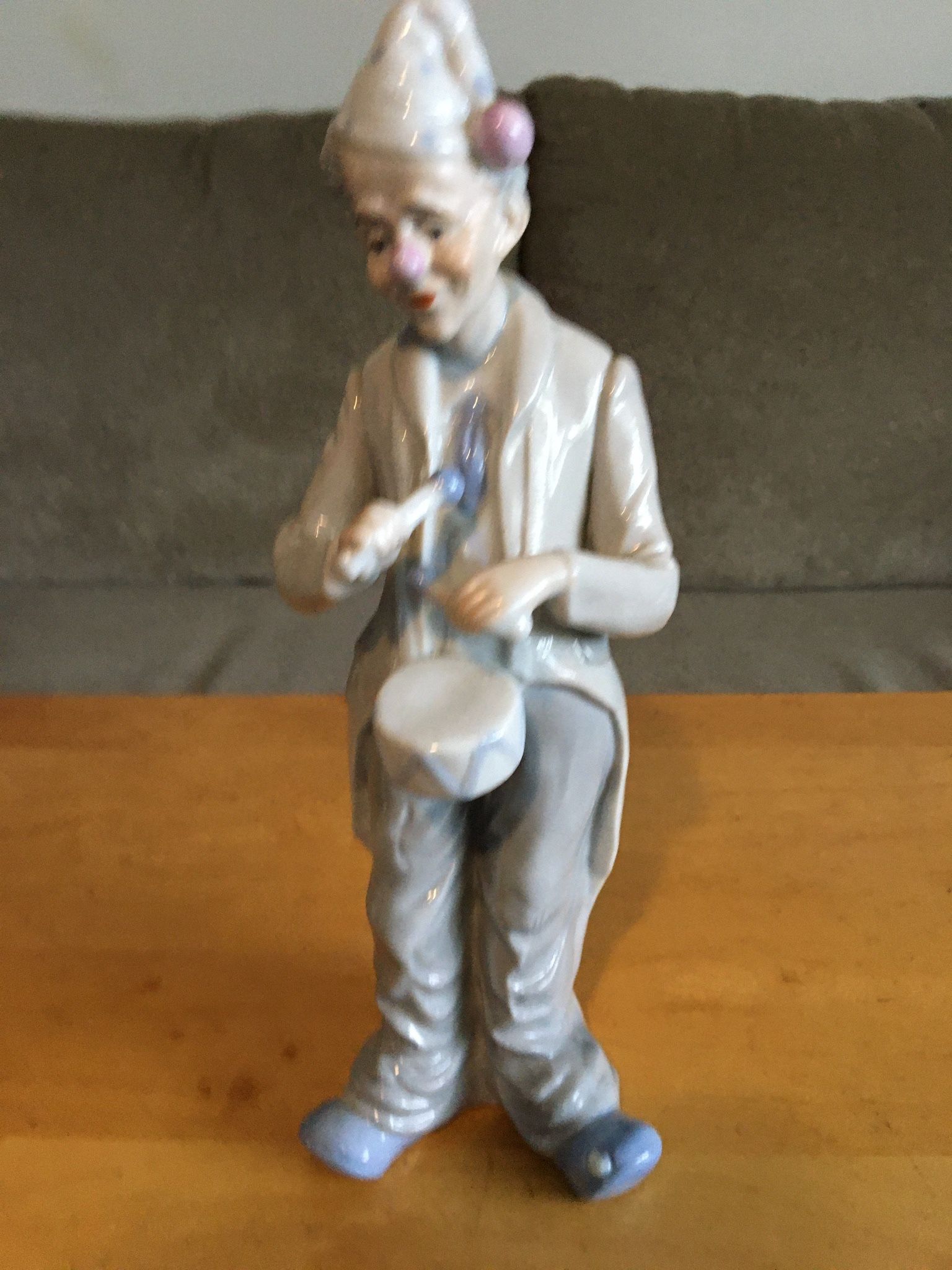 KOM Porcelain Clown Figurine Made In Korea