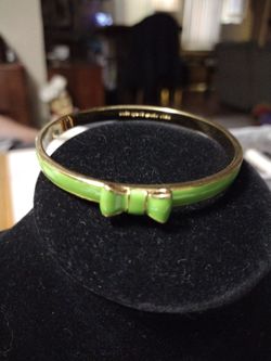 Kate Spade Green Enamel Bangle Bracelet