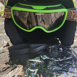 PHIBEE Unisex Snow Sport  Outdoor Ski Helmet size 60 cm with giro ski goggles