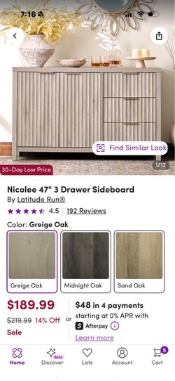 Dresser or buffet table