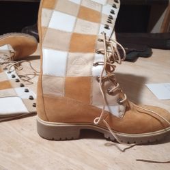 Timberland Thigh High Lace Up Boots waterproof Size8m