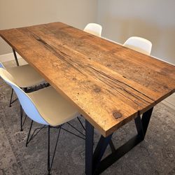Custom Rustic Wood Kitchen Table