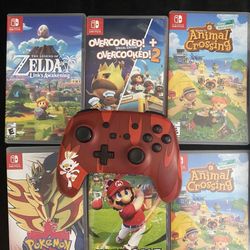 $180 Nintendo Switch Game Bundle With Control 