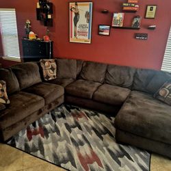 Large Brown Sectional - Ashley Furniture 