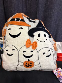 Halloween Ghost Family Decorative Pillow