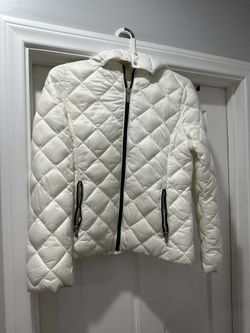 white winter jacket