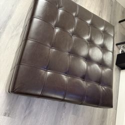 Brown Ottoman With Storage