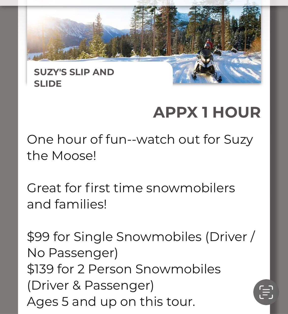 Leavenworth Snowmobile Tour Tickets