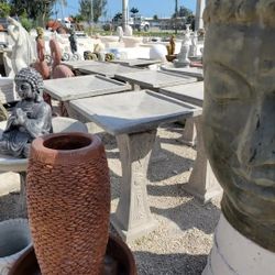 Concrete Birdbath / Cement Backyard Garden Outdoor Birdbath