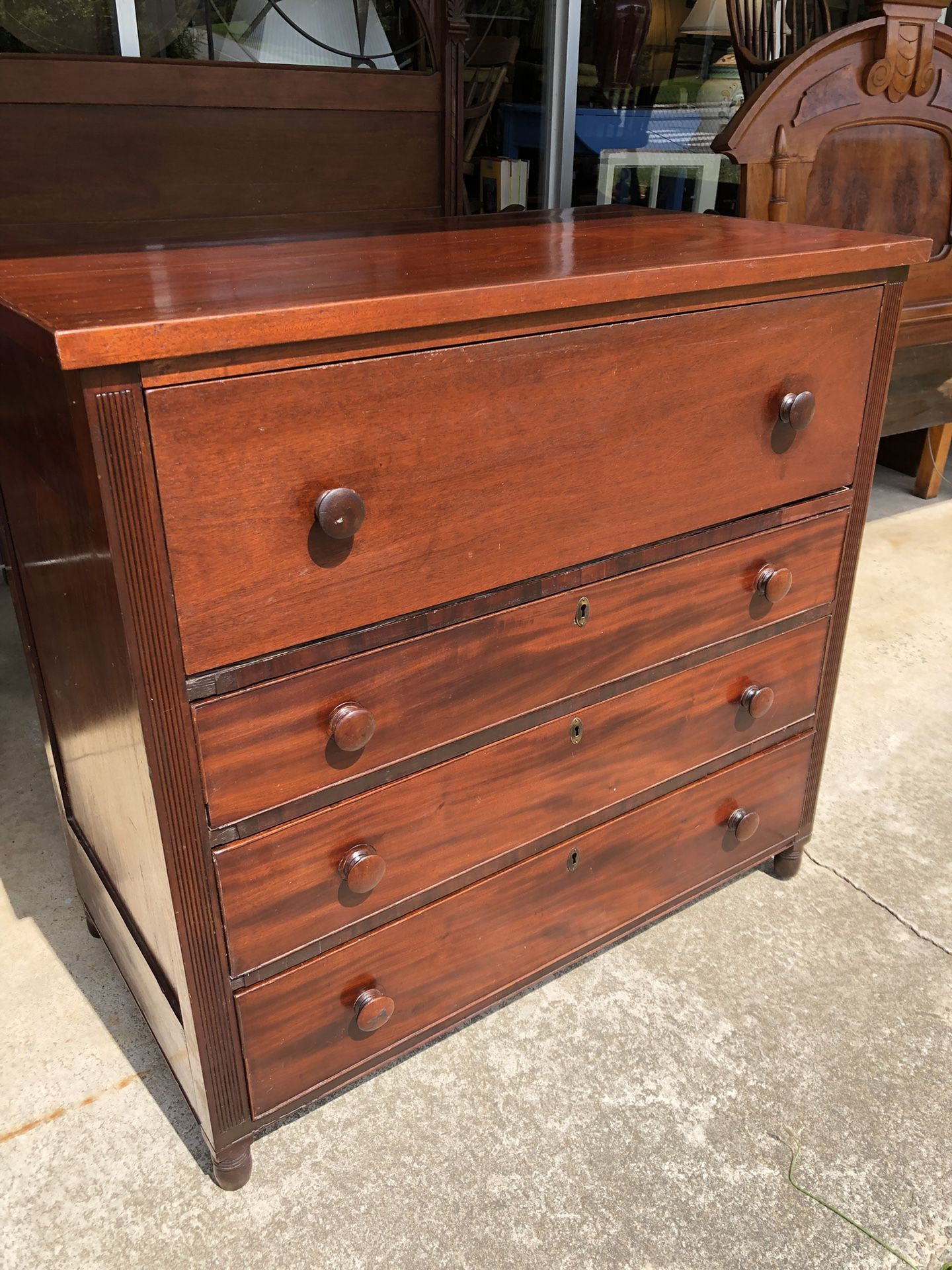 Mahogany Secretary Chest