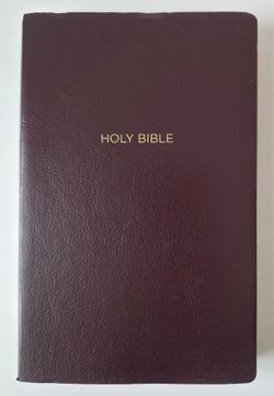Holy Bible Burgundy Leather Cover