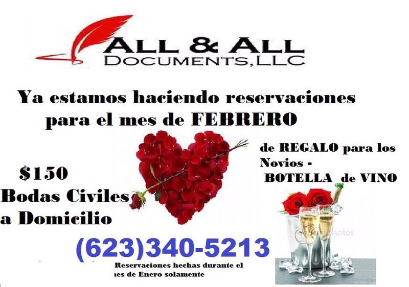 Bodas Civiles a Domicilio