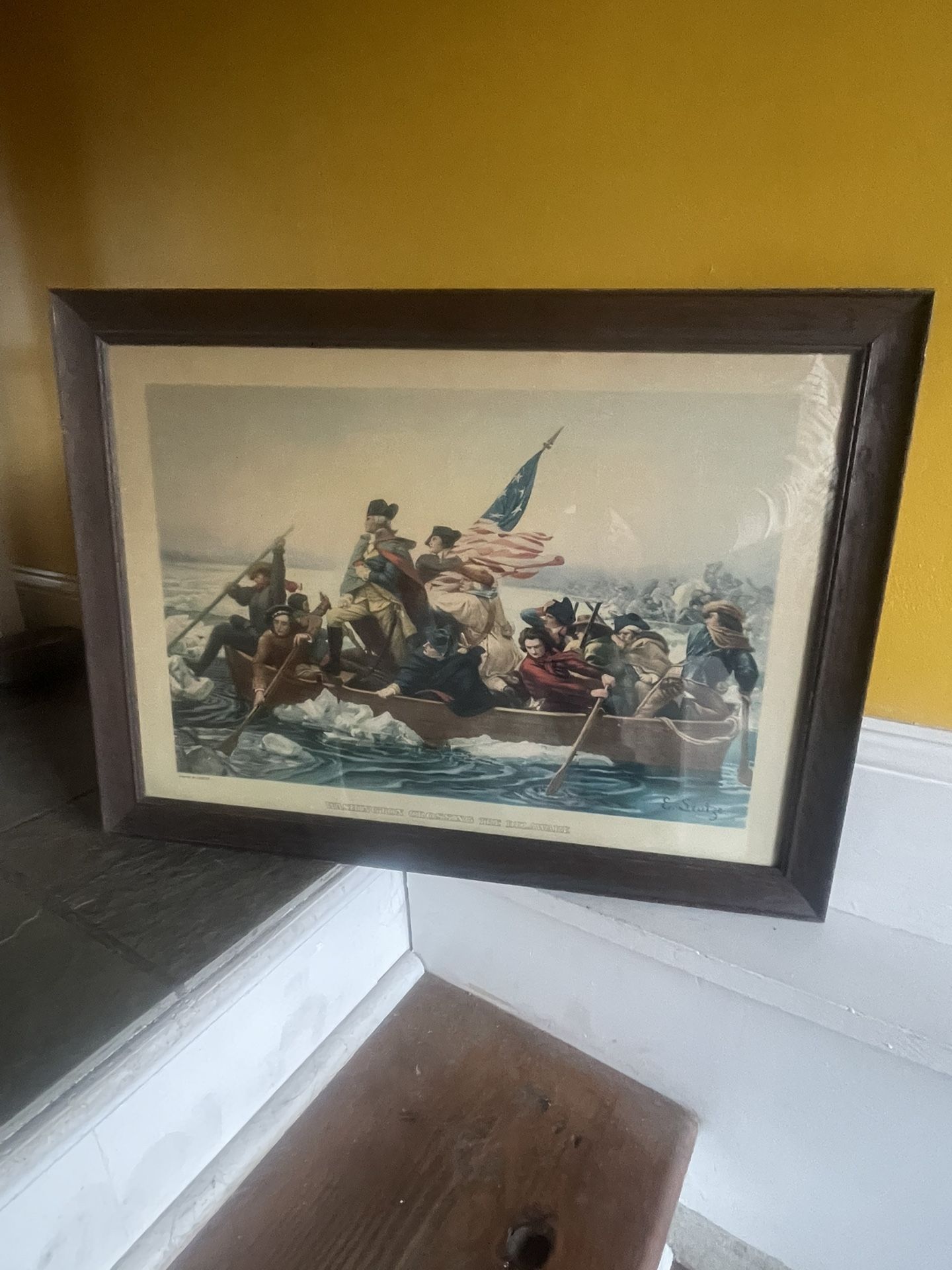 Vintage Washington’s Crossing Print