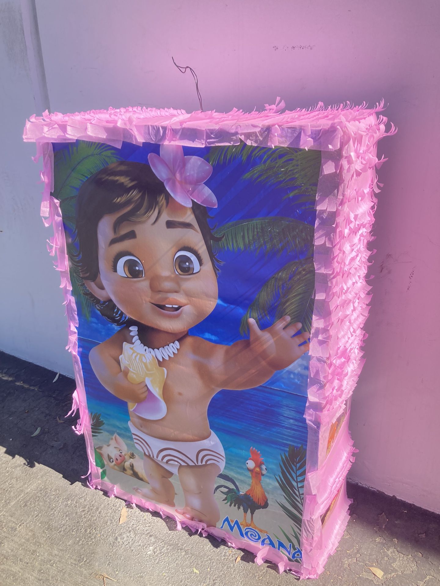 Baby Moana Piñata With Balls 