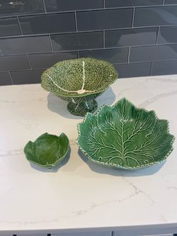 Set of 3 Italian and Portuguese serving bowls