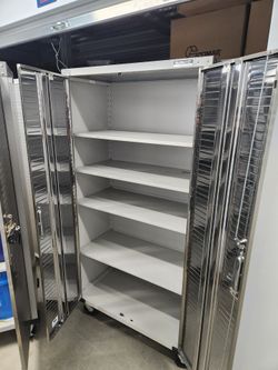 Seville Classics UltraHD Heavy Duty Rolling Steel Storage Cabinet – Locking w/ Key