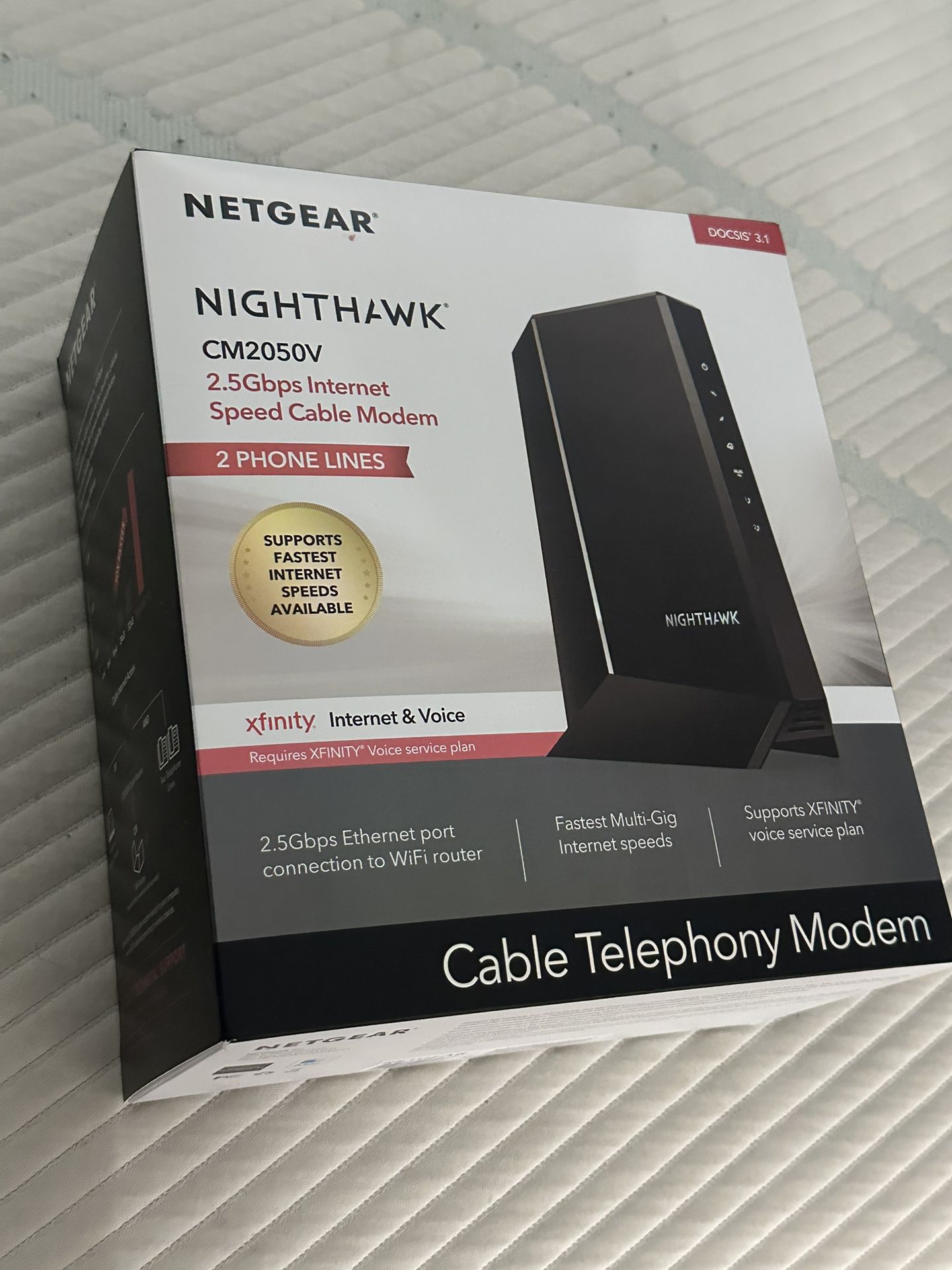 NETGEAR Nighthawk (CM2050V) DOCSIS 3.1 Cable Modem